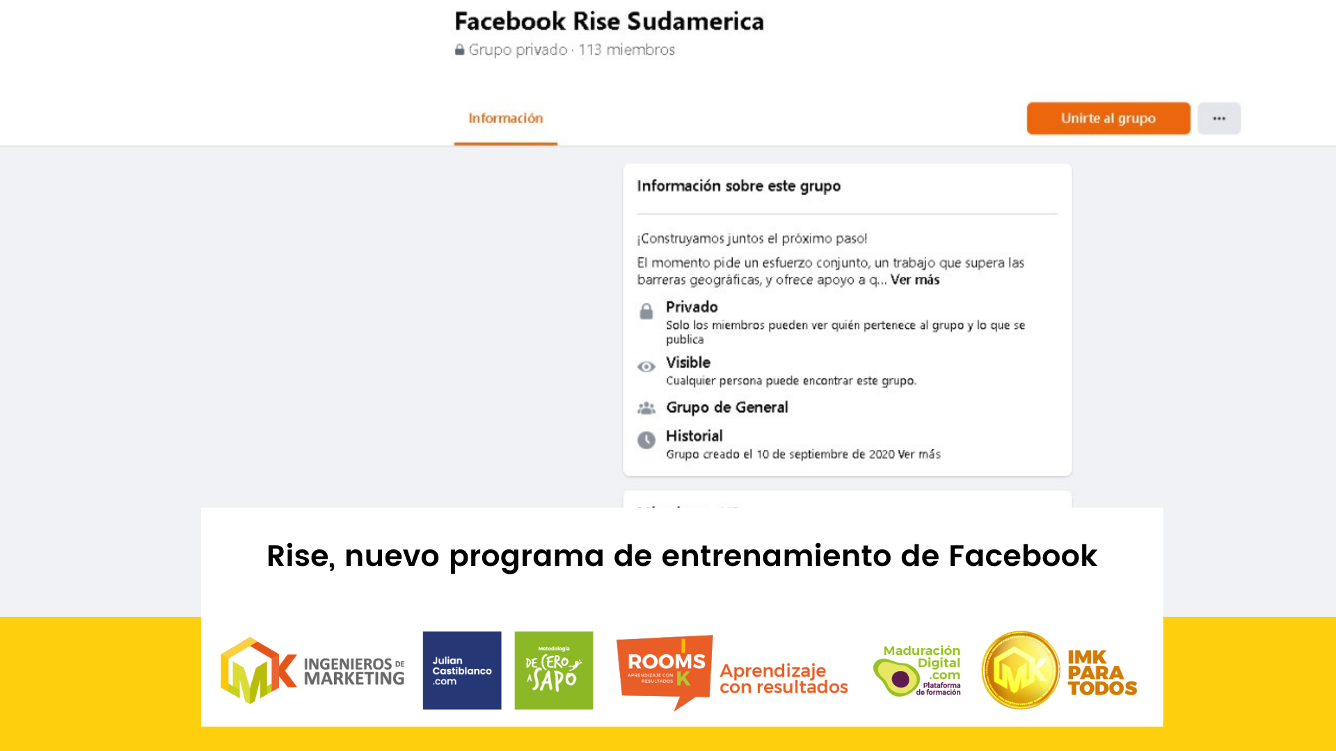 Rise, nuevo programa de entrenamiento de facebook