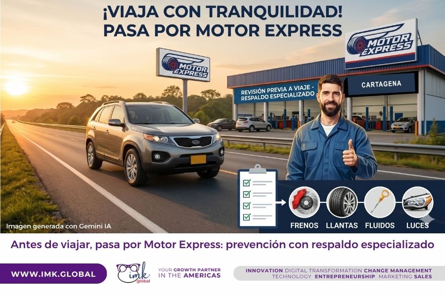Antes de viajar, pasa por Motor Express: prevención con respaldo especializado